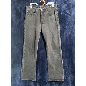 Esby Jeans Mens 31x29 Black Straight Leg Denim Pants Made USA High Rise Classic